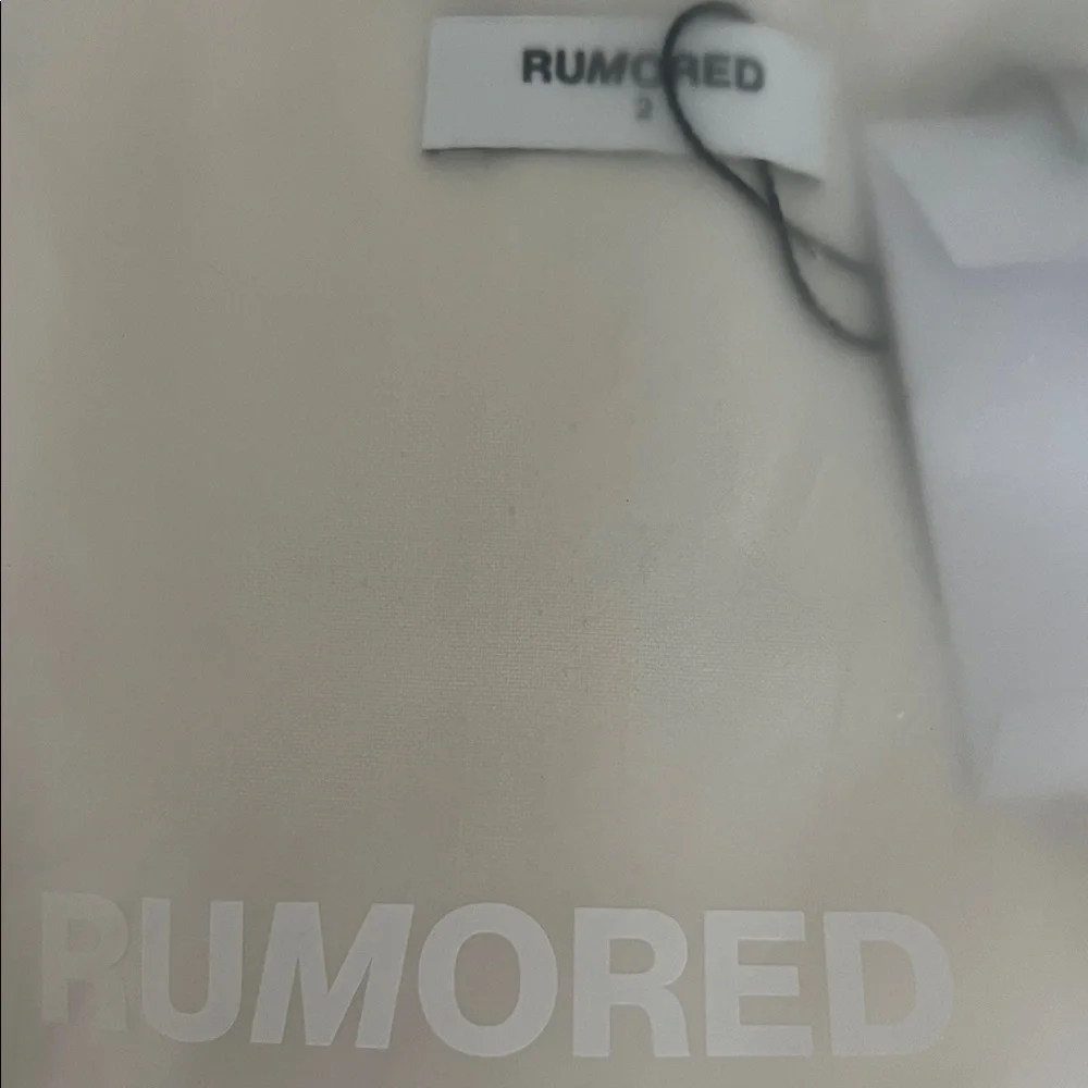 NWT Rumored Mayfair cream Button-Down midi Dress 2 - Picture 5 of 7